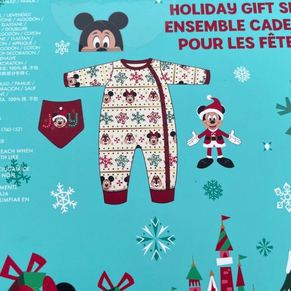 Disney Store Mickey Mouse and Friends Baby Holiday Gift Set 0-3M - Picture 8 of 9